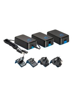 Mascot Blueline 3825 5V DC, 7.5W AC/DC Switch mode power supply, DoE Level VI, CoC tier 2 compliant with a USB output connector.