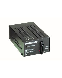 Mascot 9320 AC/DC PSU 24V, 3A with Secondary lead and DIN bracket fitted. Mains lead with Euro Plug
