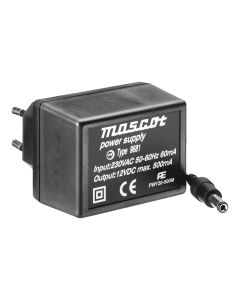 Mascot 9681 12V DC, 6W AC/DC Linear power supply with EU plug