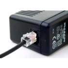 Modular adaptor cable 1.85 Mtr long with a moulded 3630 plug, center positive polarity.