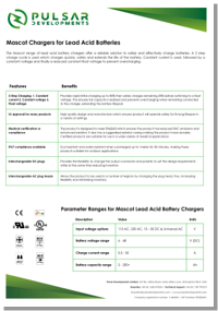 Lead Acid information sheet